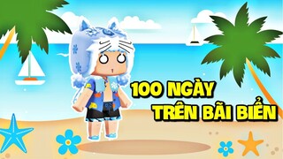 100 NGÀY SỐNG TRÊN BÃI BIỂN TRONG MINI WORLD * MEOWPEO BÃI BIỂN