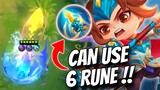 NEW COMMANDER ZILONG !! CAN USE 6 RUNES IT'S TOO OVERPOWERED !! MAGIC CHESS MOBILE LEGENDS
