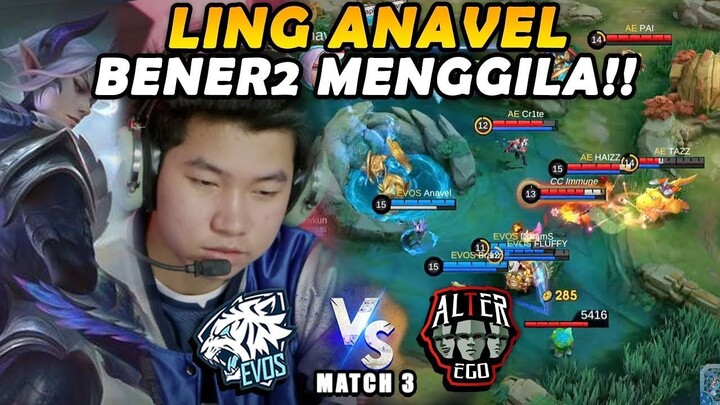 GAME PENENTUAN, EVOS NGELUARIN LING!! GILA INI MATCH SUPER TEGANGG - AE VS EVOS