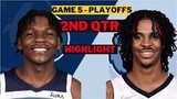 Memphis Grizzlies vs Timberwolves 2nd Qtr Highlights game 5 playoffs April 26th | 2022 NBA Season