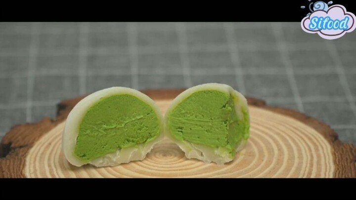 Kem matcha bánh mochi 4 #amthuc