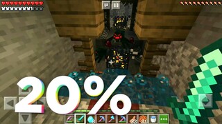 Minecraft: Pocket Edition - Encontrei 2 Mob Spawn de Aranhas Venenosas | Gameplay Survival (20%)