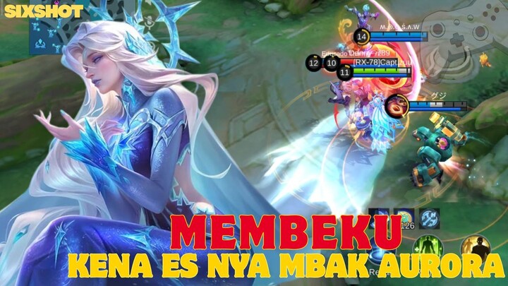 DUHH DINGIN BANGET KENA ES NYA MBA AURORA - MLBB