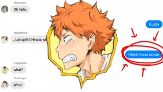 haikyuu texts - HinAta Has cAncEr?!