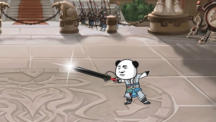 The finals of the martial arts compe*on began. Zhu Pi won all ten games and his teammates won and