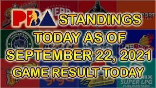 PBA GAME RESULTS TODAY AND PBA UPDATED STANDINGS - PBA UPDATES | DAVE PH