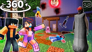 Aphmau Saving Friends From GRANNY ! - Minecraft 360°