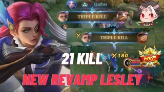 New Revamp Lesley  Mobile Legends Gameplay Build Insane True Damage