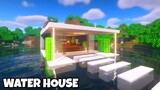 Modern House on Water (Water Modern House) Tutorial in Minecraft