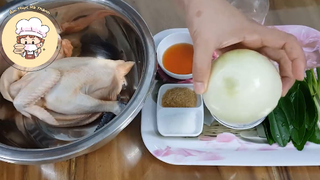 Cách luộc gà nước da vàng giòn phần 2 #food