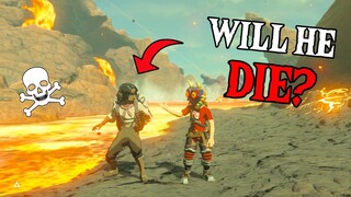 Dropping an NPC into LAVA! | Zelda: Breath of the Wild