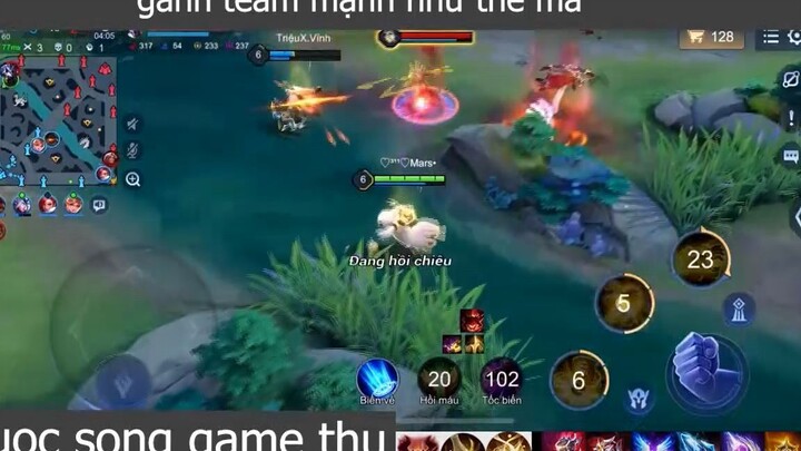 gánh team mạnh như thế mà p4 #cuocsonggamethu