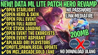 Data ML Lite Full Event 200Mb Patch Hero Revamp | ML Lite | Cara Mengatasi Lag & Patah Patah ML