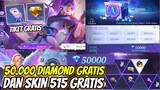 EVENT 50.000 DM GRATIS & PANEN SKIN 515 GRATIS + DIAMOND KUNING
