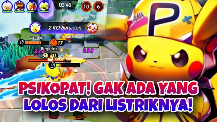 GG! GAK ADA YANG LOLOS DARI LISTRIKNYA! - Pokemon Unite Moments