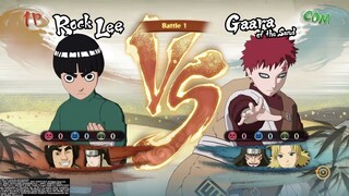 Gaara vs Rock Lee Chunin Exams Game Play #anime #naruto #gaming