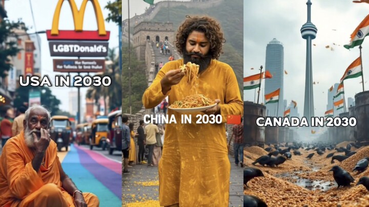 [TikTok] Foreign netizens hilariously parody what the world will look like in 2030 if Indians have s