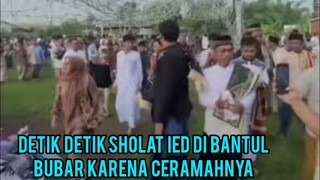 SHOLAT ID DI BANTUL BUBAR KARENA CERAMAH IDUL FITRI BAHAS POLITIK