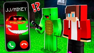 Multi McQueen CALLING to JJ and MIKEY at Night! - in Minecraft Maizen