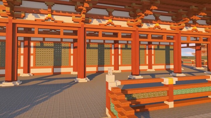 [Minecraft New Year's Day Ceremony] Zhaozhao has Tang Tianbi Wanguo - Daming Palace Project Preview