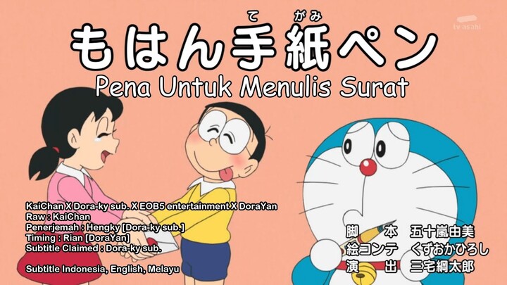Doraemon Episode 645B Pena Untuk Menulis Surat - Doraemon Subtitle Indonesia, English, Melayu