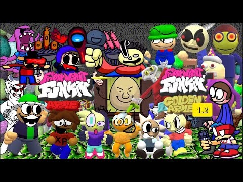 Dave and Bambi Golden Apple 3.0 April Fools and V 1.2 ALL CHARACTERS SHOWCASE | Golden Apple 1.2