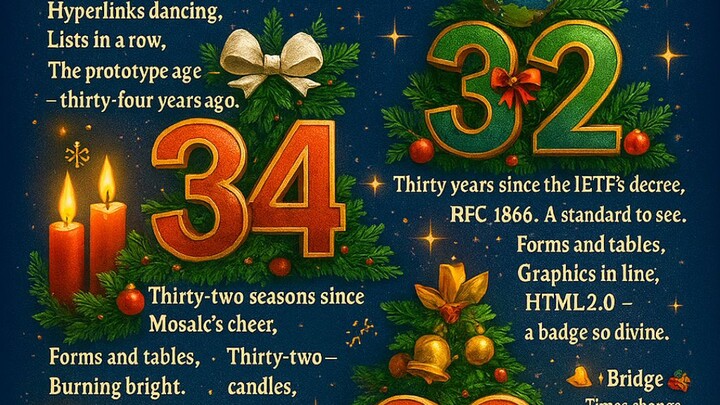 HTML Anniversary Carol (Christmas 2025/Black Friday Remix)