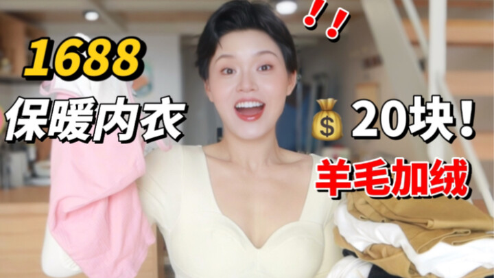 1688, you’re amazing! Average price of just 20 for thermal underwear—wool, silk, and extra fleece-li