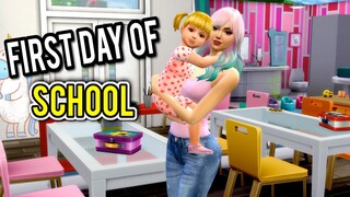 Mom Morning Routine in Sims 4 - Baby Goldies First day of School - Titi Plus