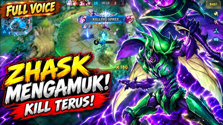ZHASK MENGAMUK! KILL TERUS BIKIN MUSUH NGGAK BERDAYA 🔥😈 | MOBILE LEGENDS