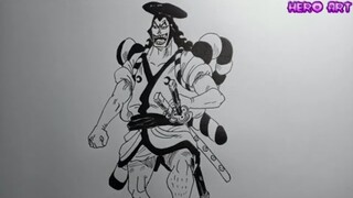 Vẽ Kozuki Oden kiếm khách huyền thoại DRAWING ONE PIECE