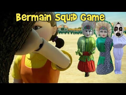Drama Ondel Ondel Dan Pocong Bermain Squid Game bersama Boneka Squid Game || Red Light, Green Light