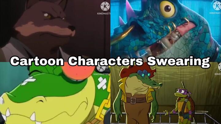 Cartoon Characters Swearing Compilation By EJA