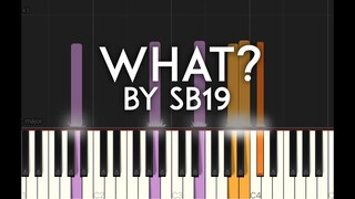 'What?' by SB19 synthesia piano tutorial with free sheet music