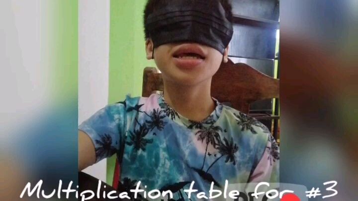 The multiplication tables for 3,4,6,7,8 and 9