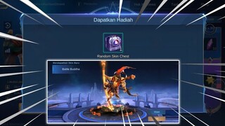 EVENT GRATIS RANDOM SKIN CHEST, AUTO DAPAT SKIN ELITE SUN "BATTLE BUDHA" | MOBILE LEGENDS BANG BANG