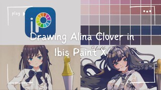 Waifu imup tapi toblut🤭 | Drawing Alina Clover in Ibis Paint X