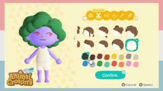 Character Customization In Animal Crossing New Horizons (Winter Update) *New Hairstyles*