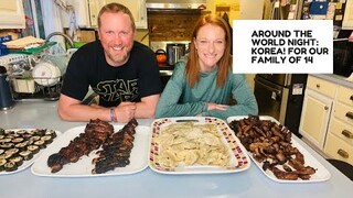 MAKING KOREAN FOOD FOR OUR FAMILY OF 14