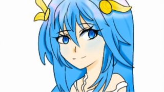 Mizugon original character speed drawing 💙