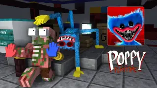 Monster School: Poppy Playtime (Huggy Wuggy) - Minecraft animation