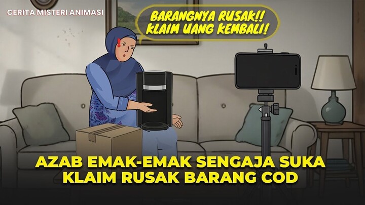 AZAB EMAK-EMAK SENGAJA KLAIM BARANG COD RUSAK  DRAMA ANIMASI