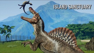 Island Sanctuary - Spinosaurus, Giga, Indominus & Spinoraptor Hunting Homalocephale & Dryosaurus