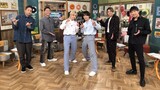 JPOP JO1 SHO showing his handmade sneakers and sweater