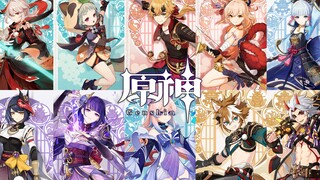 【超展示】原神旗舰店 角色亚克力立牌 稻妻篇 万叶早柚托马宵宫神里九条雷电神子心海五郎一斗