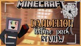✓ DANDELION 🌼 Texture pack Review for MCPE | The girl miner