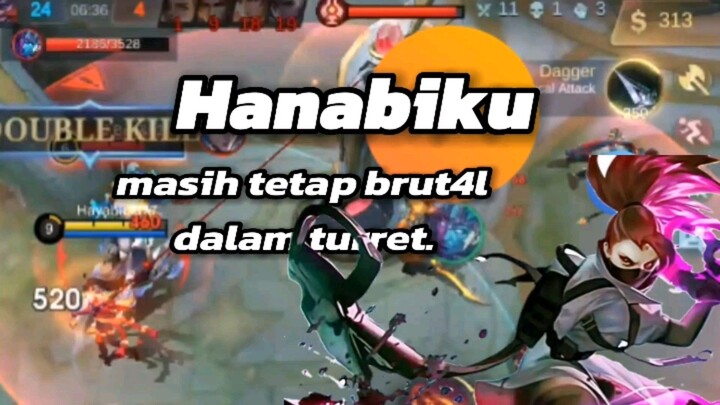 Hanabiku masih brut4l dalam turret.