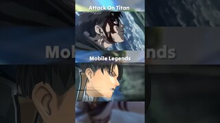 ANIME vs MLBB | LEVI AOT x LEVI MLBB #mobilelegends