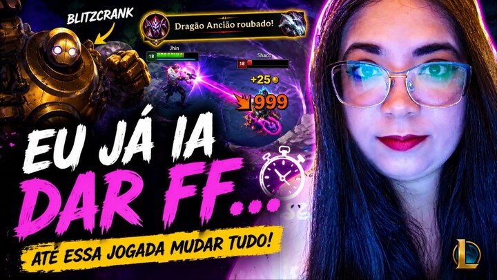BR EU JÁ TINHA DESISTIDO... ATÉ ESSA JOGADA MUDAR TUDO! | Blitzcrank Suporte | League of Legends