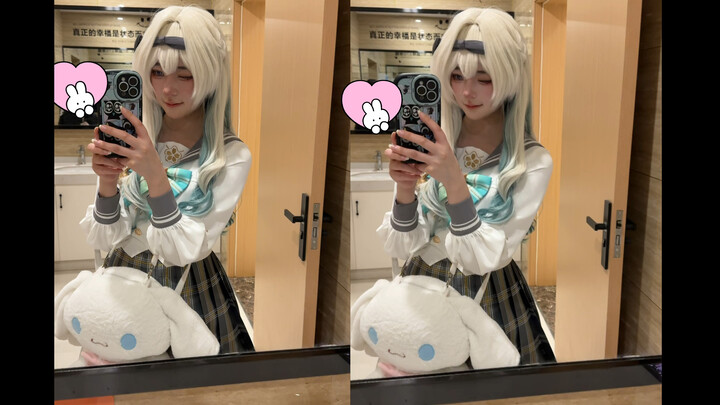 No beauty filter vs. with beauty filter 🐱/•᷅•᷄\୭ Adding a beauty filter makes the makeup look more r